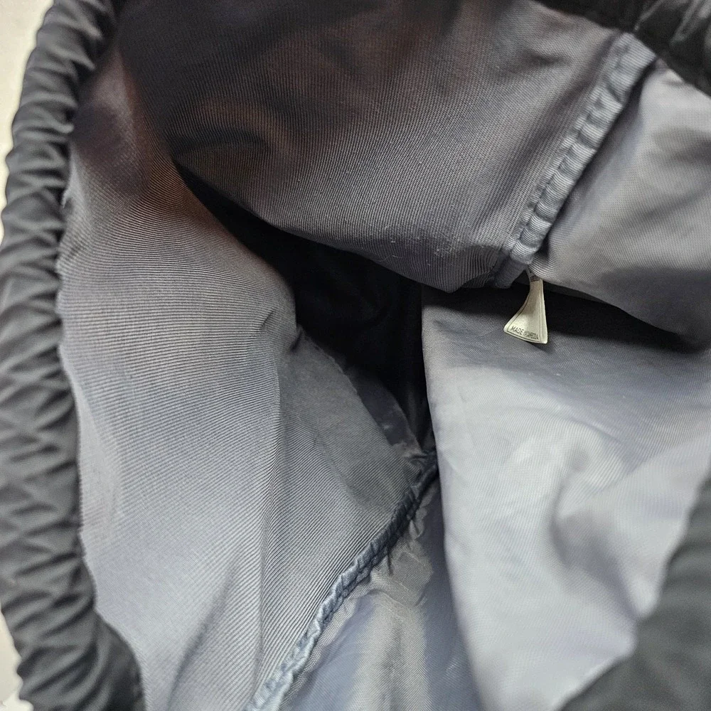 Adidas BlackDrawstring Cinch Sack Backpack ,Zipper pocket,  Sport,locker storage